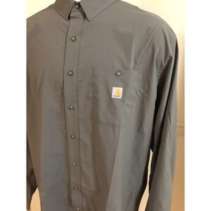 Carhartt Force Sun Defender Men's 2XL Button-Up Long Sleeve Shirt NWOT